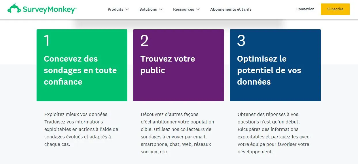 SurveyMonkey offre de multiples avantages