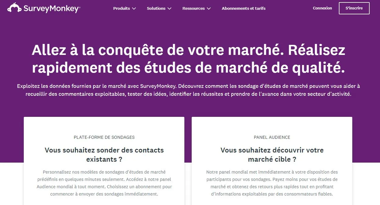 Performance et intérêt de SurveyMonkey