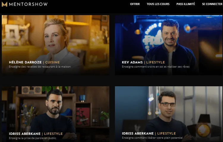 avis mentorshow plusieurs themes disponible