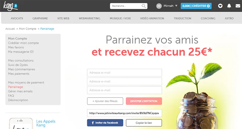 kang parrainage avis