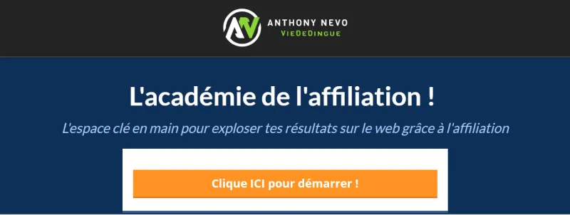 avis academie affiliation anthony nevo