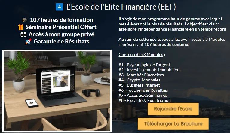 ecole elite financiere raphael carteni avis