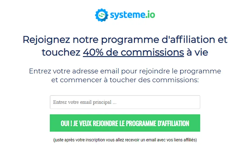 systeme.io affiliation multi niveaux