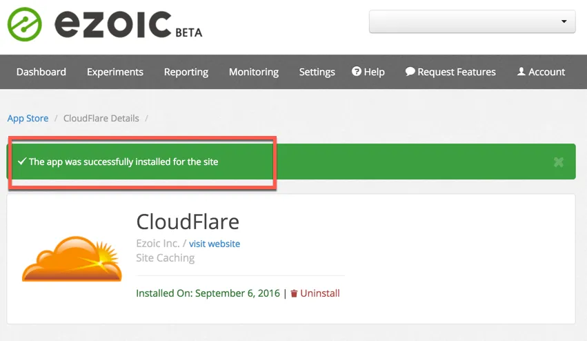 utilisatation cloudflare ezoic avis