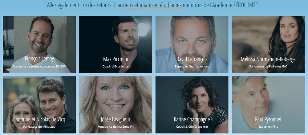 zerolimite eleves coaching